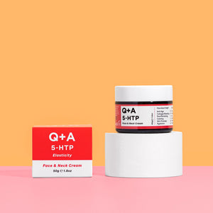 Q+A 5-HTP face & neck cream 50g