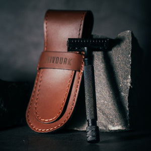 Bivouak Paris Leather safety razor case