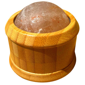 Yù Beauty Himalayan salt ball with bamboo massager
