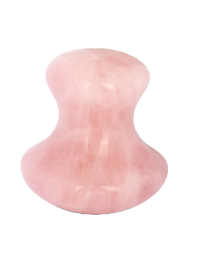 Yù Beauty Pink quartz gua sha mushroom