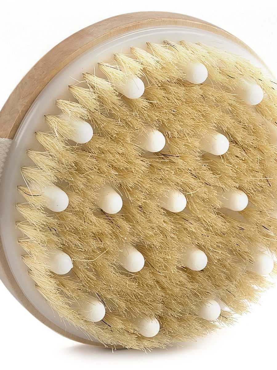 Yù Beauty Round dry brush for connective tissue