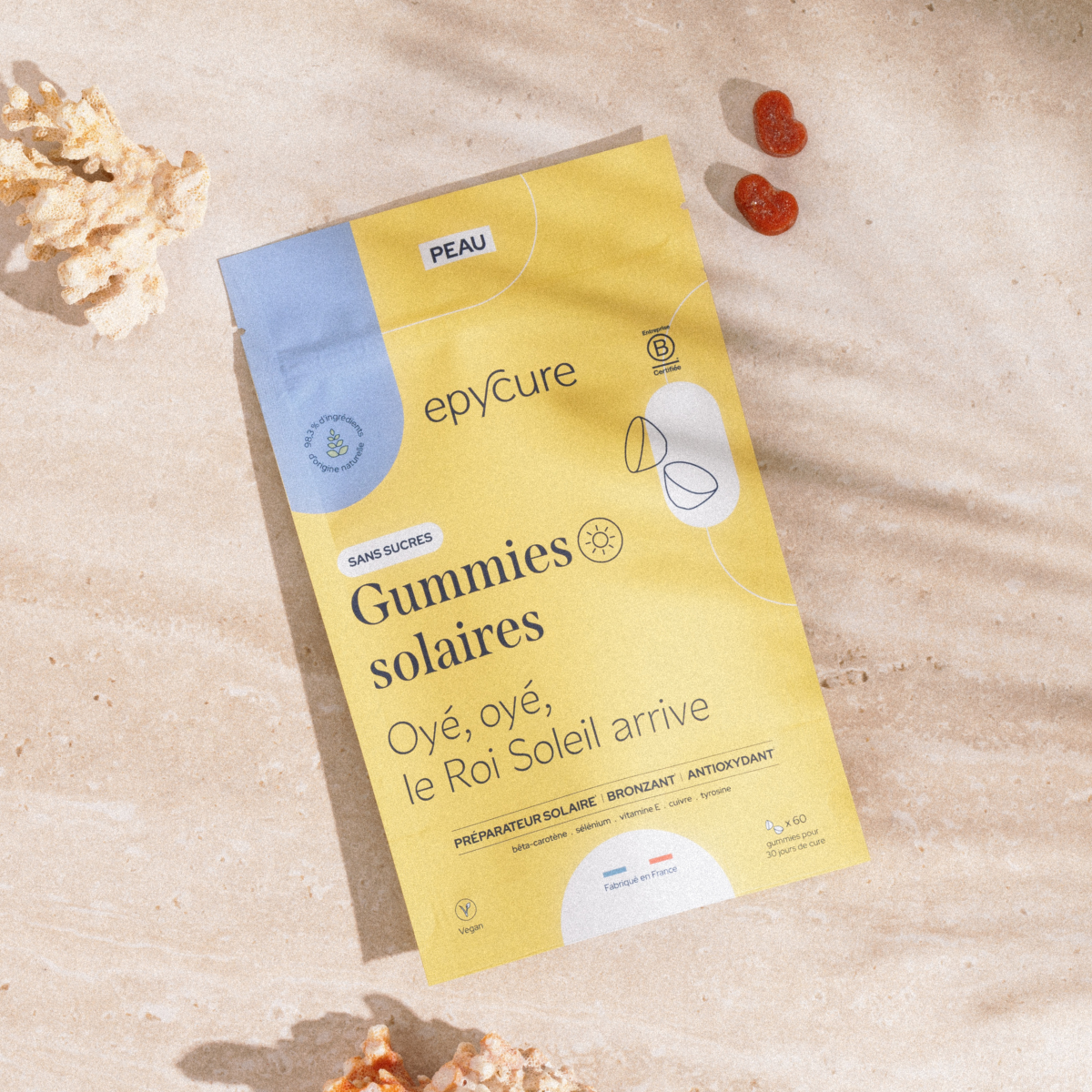 Epycure Solar gummies 60 vegan gummies