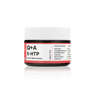 Q+A 5-HTP face & neck cream 50g