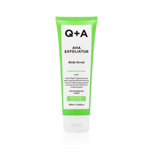 Q+A AHA exfoliator body scrub 250ml