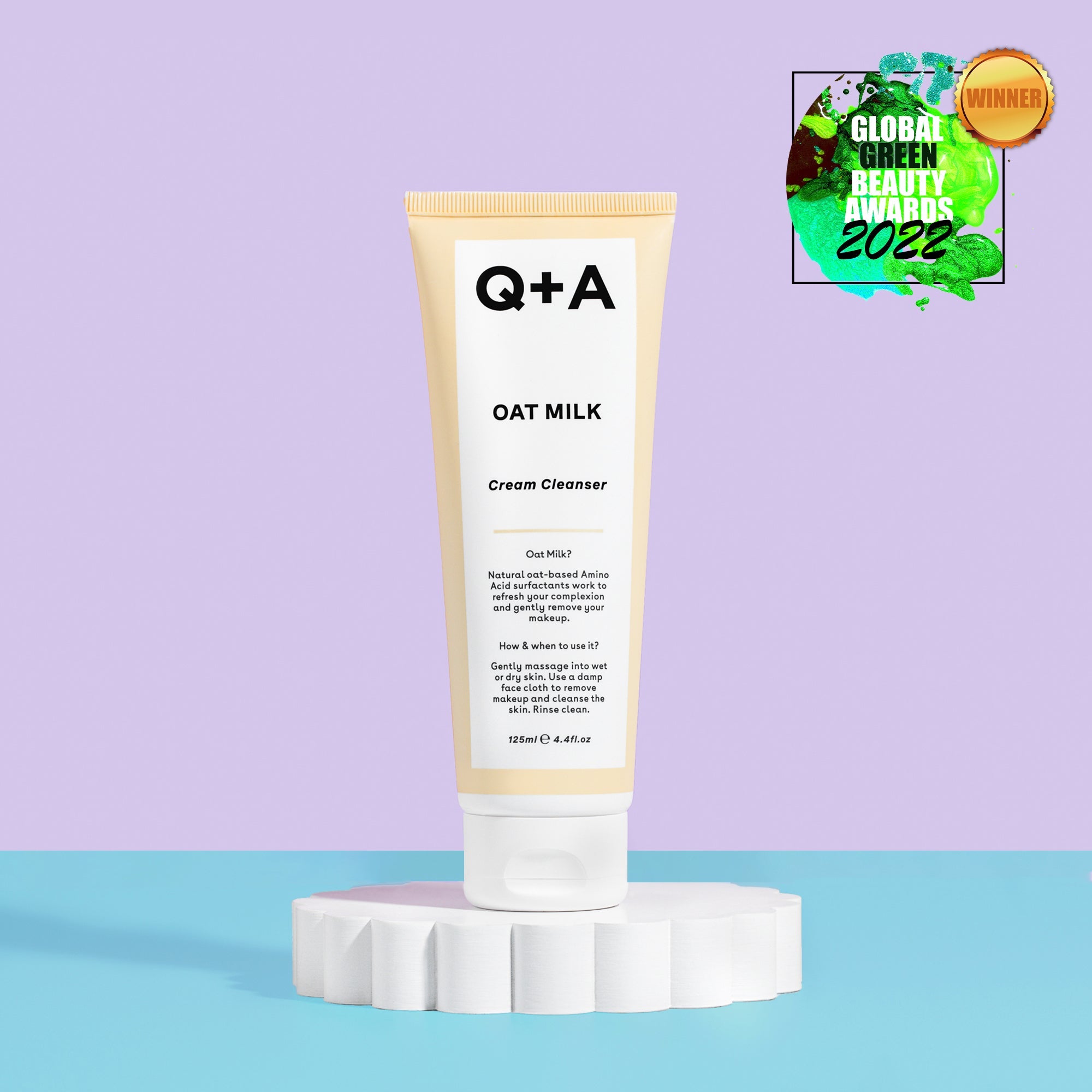 Q+A Oat milk cream cleanser 125ml