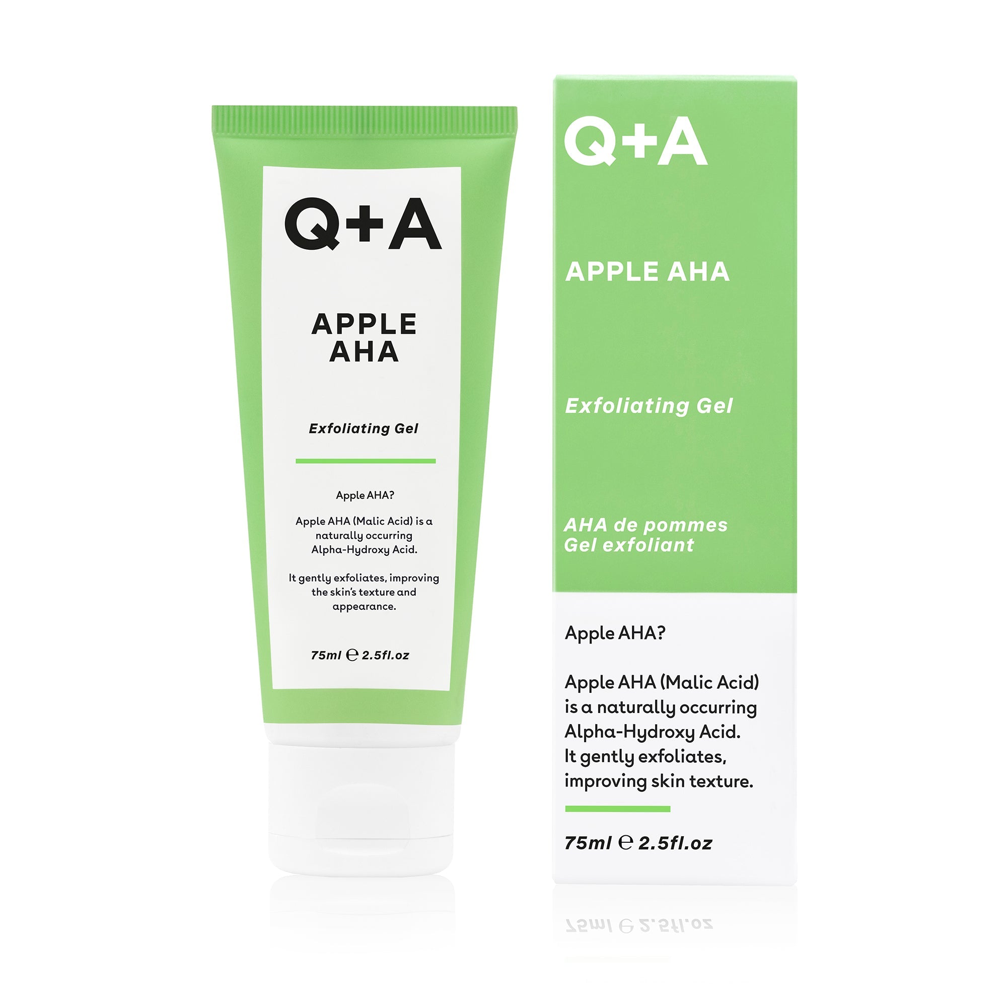 Q+A Apple AHA exfoliating gel 75ml