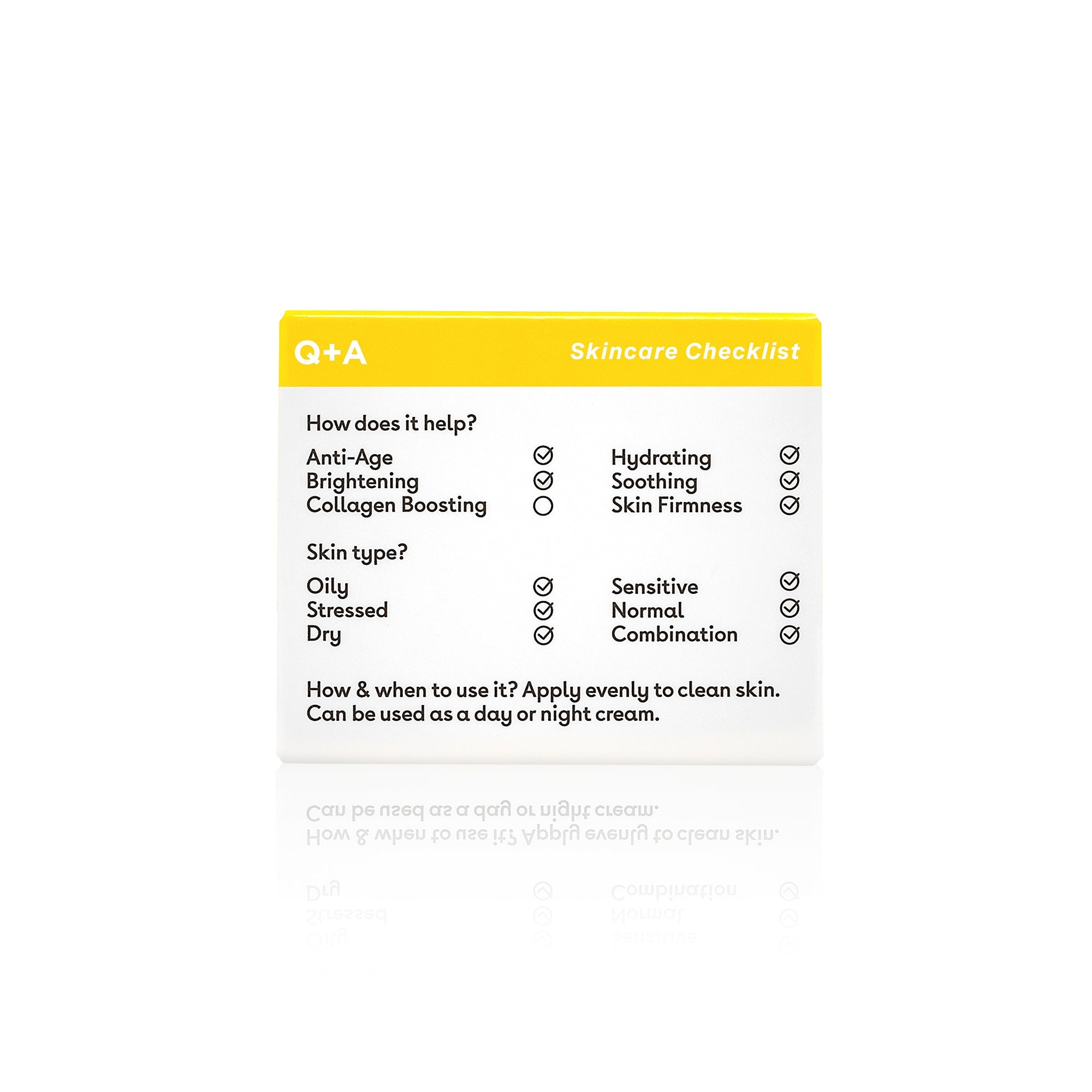Q+A Ceramide barrier defence face cream 50g