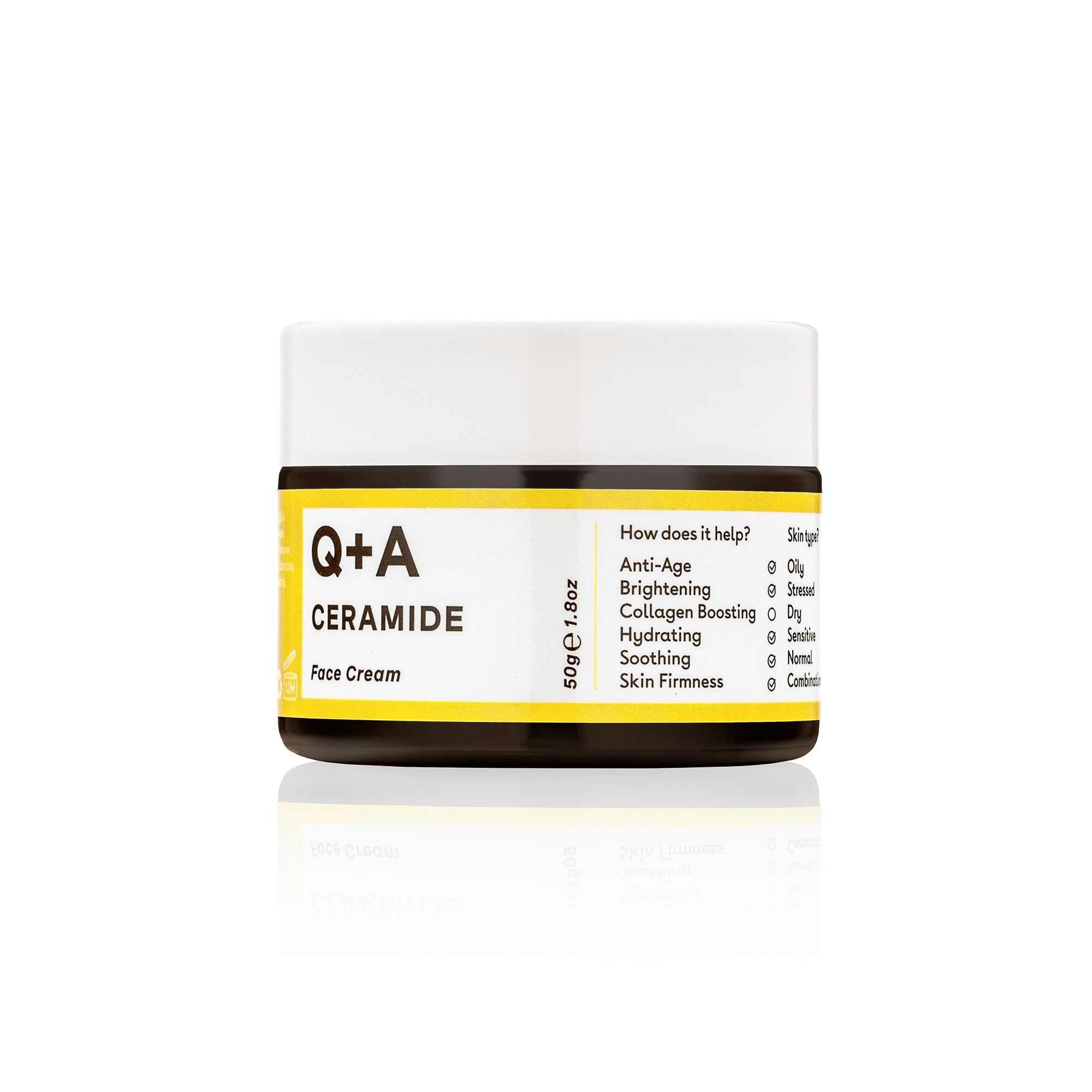 Q+A Ceramide barrier defence face cream 50g