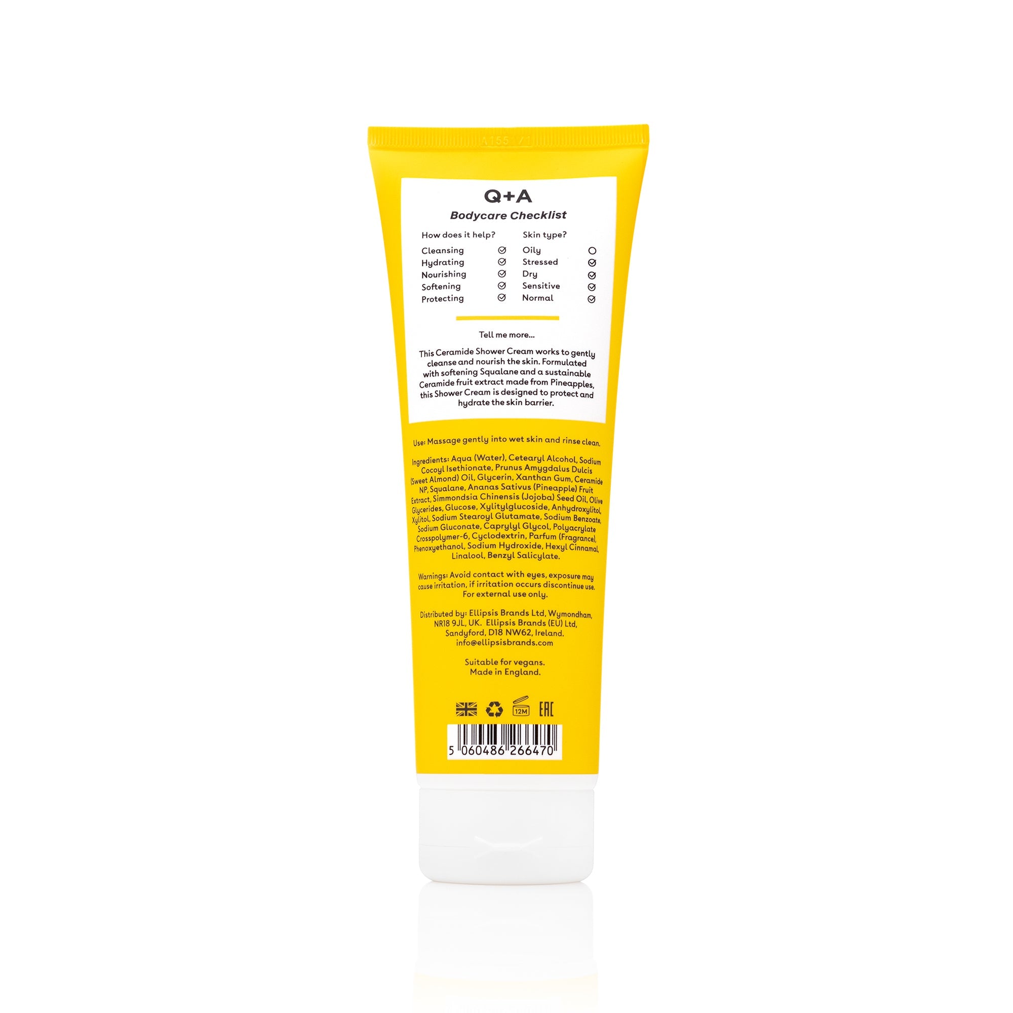 Q+A Ceramide shower cream 250ml