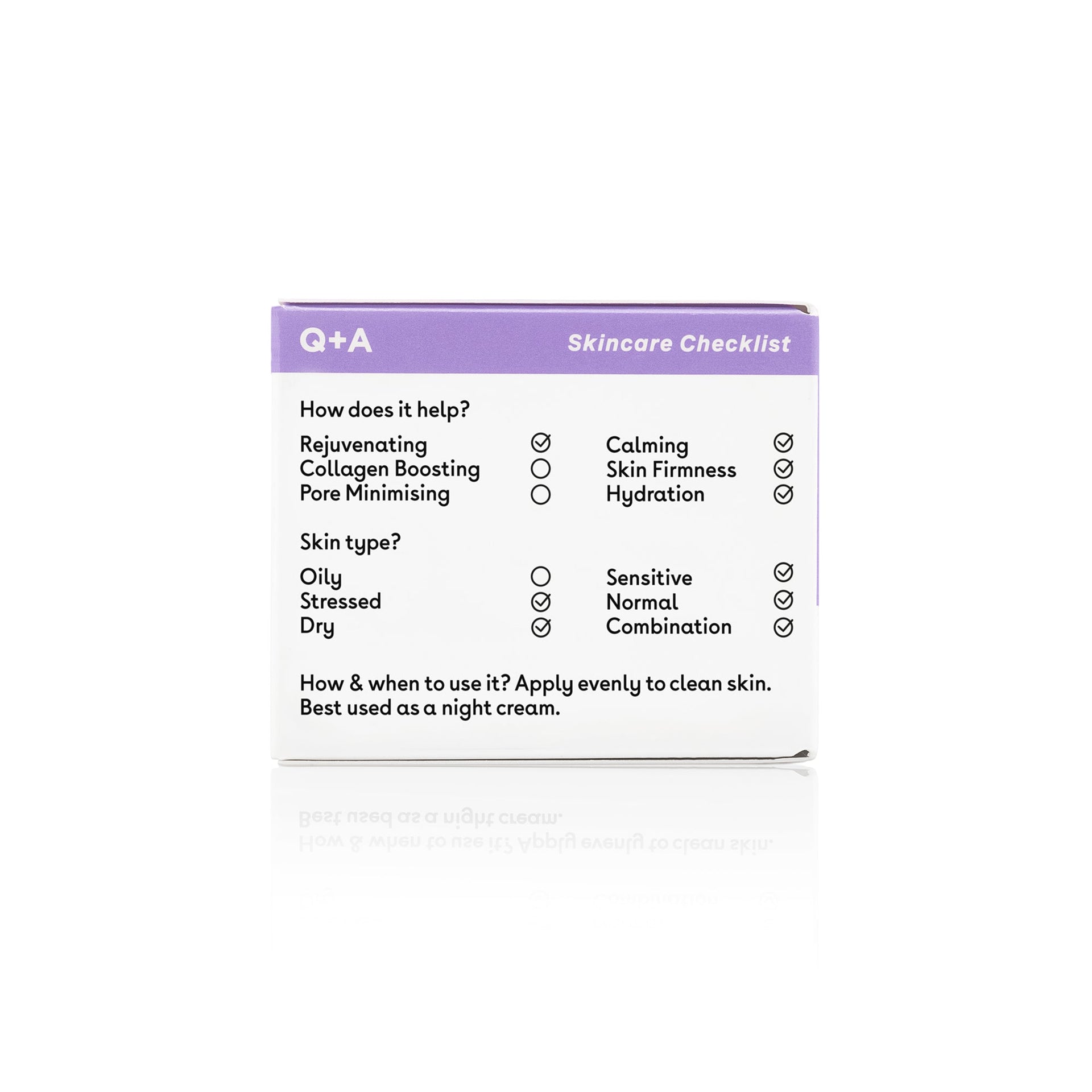 Q+A Chamomile night cream 50g