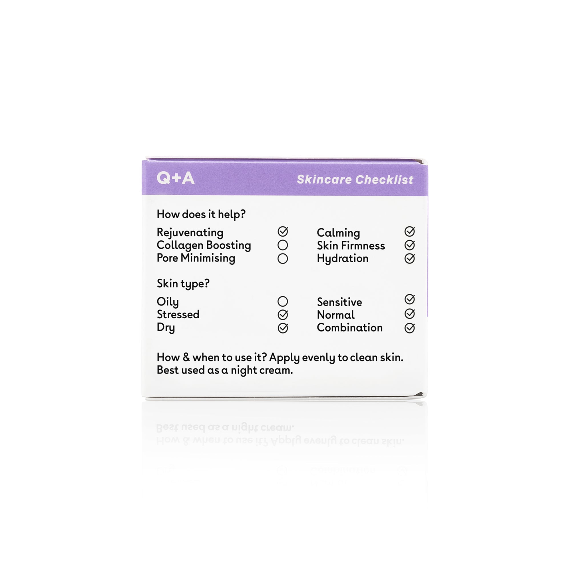 Q+A Chamomile night cream 50g