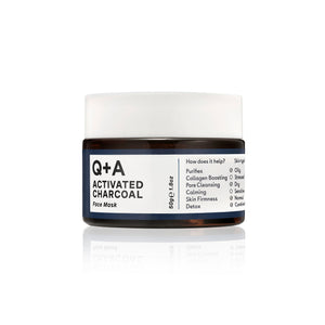Q+A Activated charcoal face mask 50g