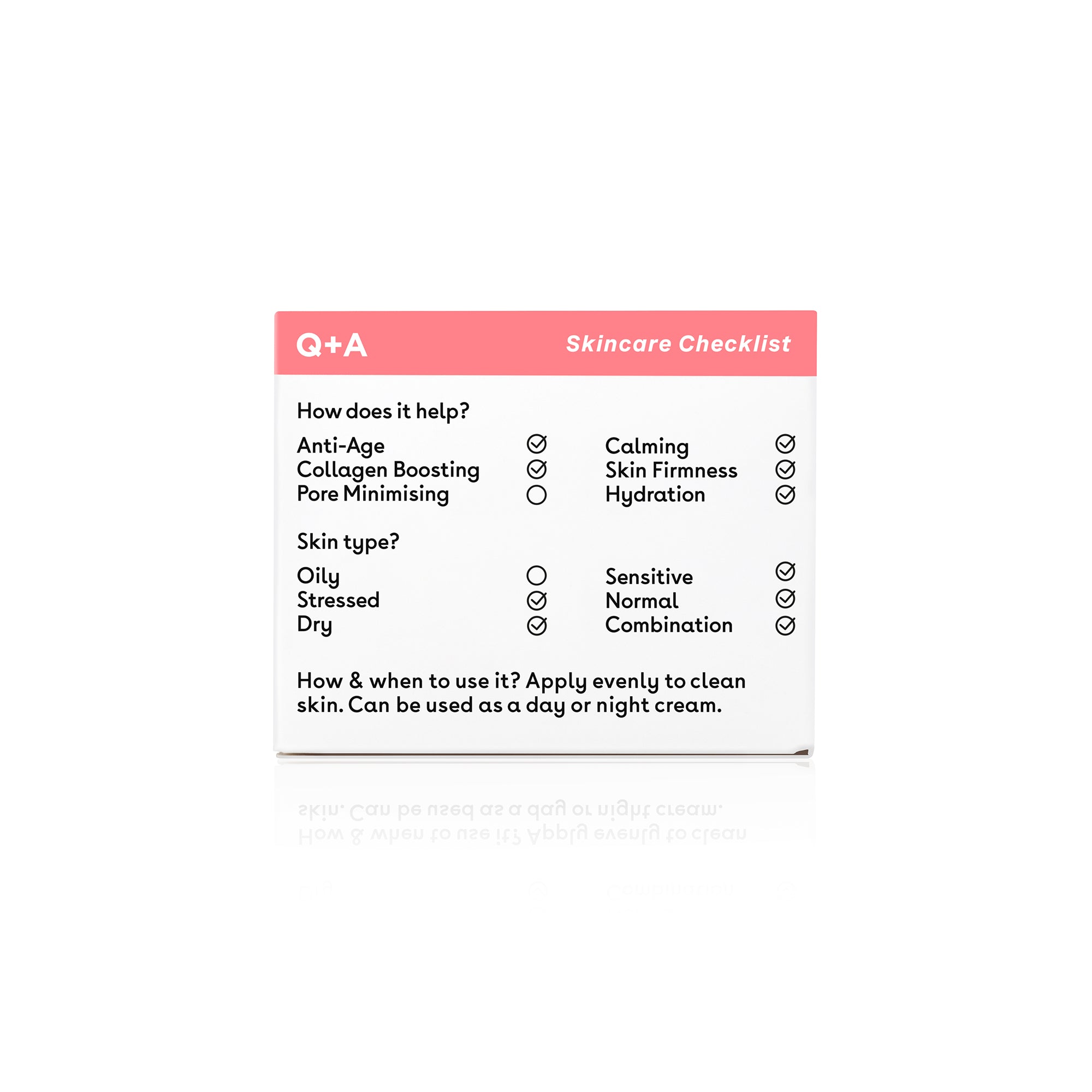 Q+A Collagen face cream 50g