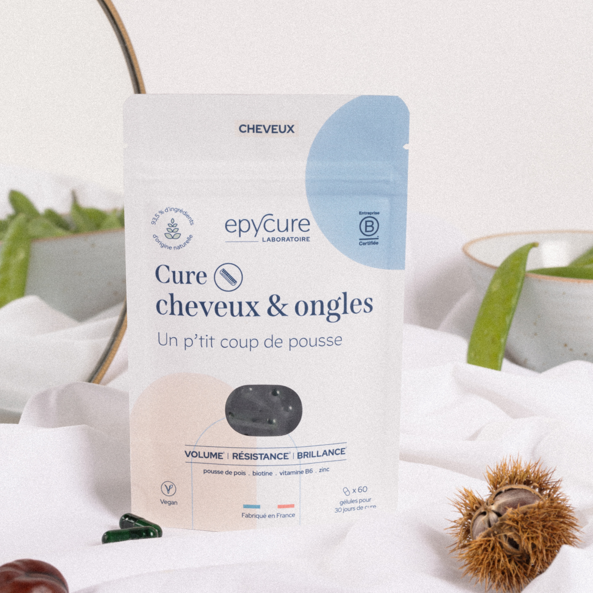 Epycure Hair & Nail Cure 60 vegan capsules