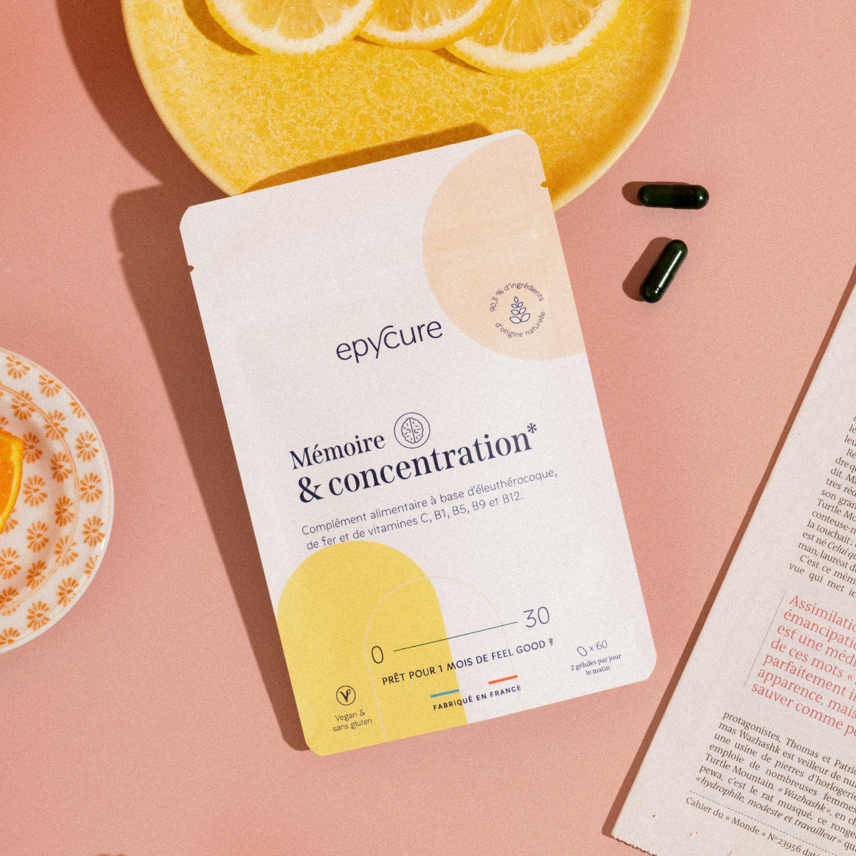Epycure Memory & concentration cure 60 vegan capsules