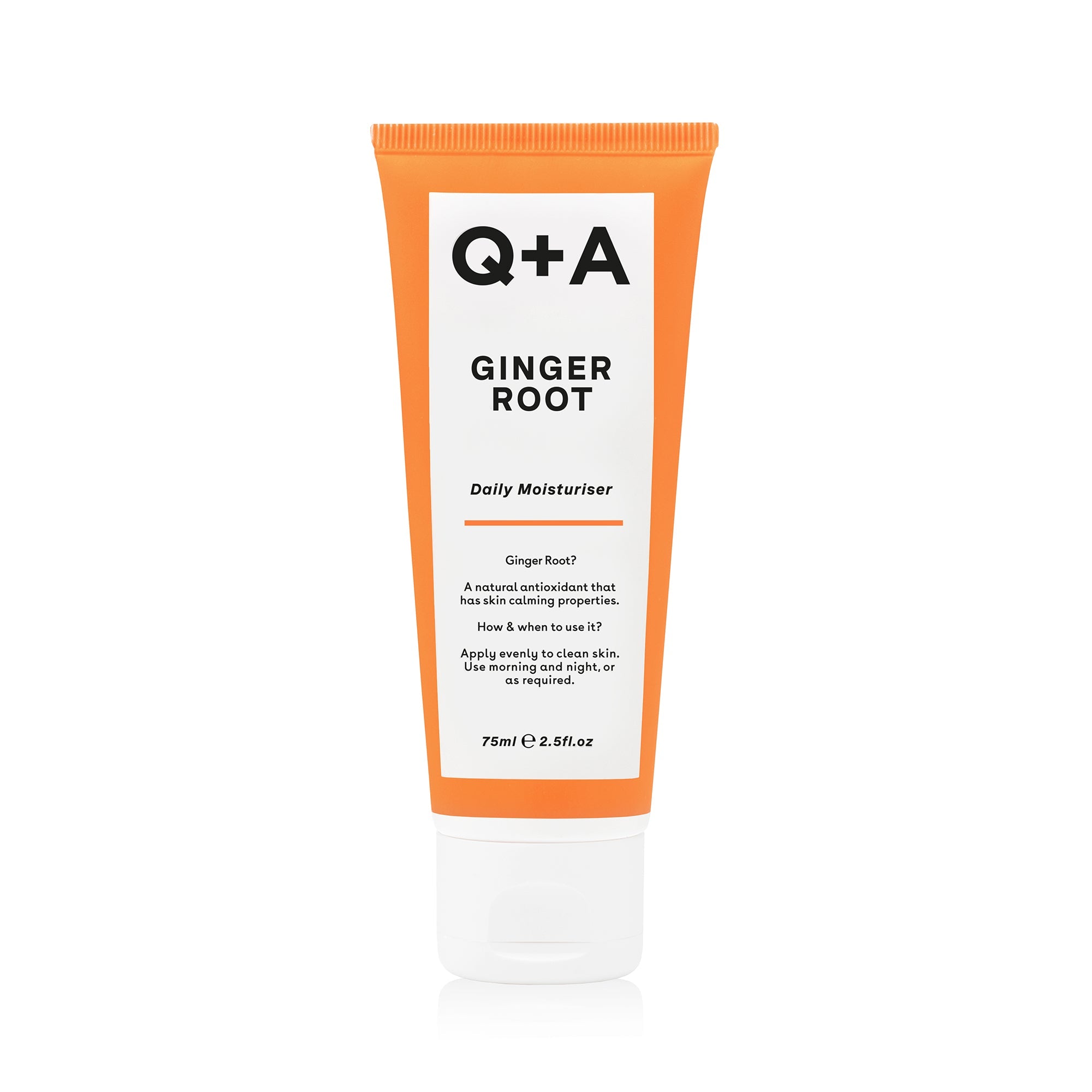 Q+A Ginger root daily moisturiser 75ml