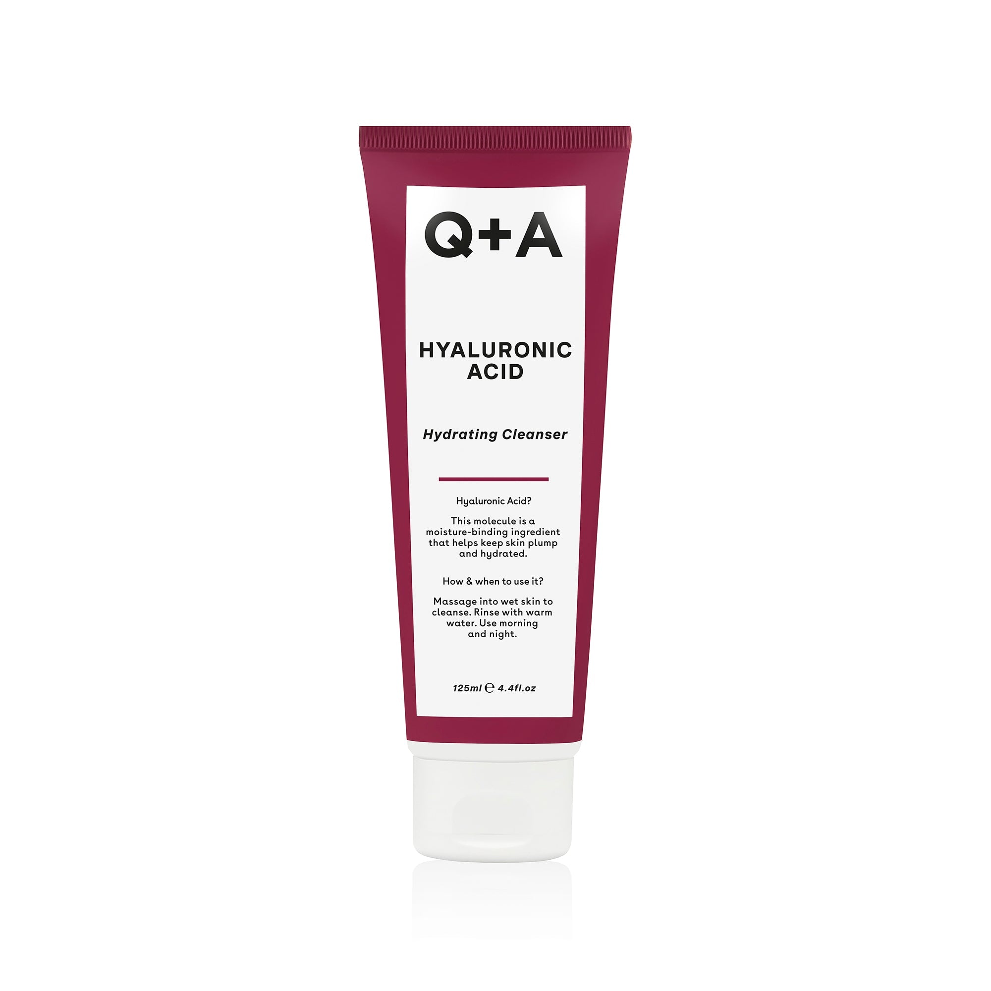 Q+A Hyaluronic acid hydrating cleanser 125ml