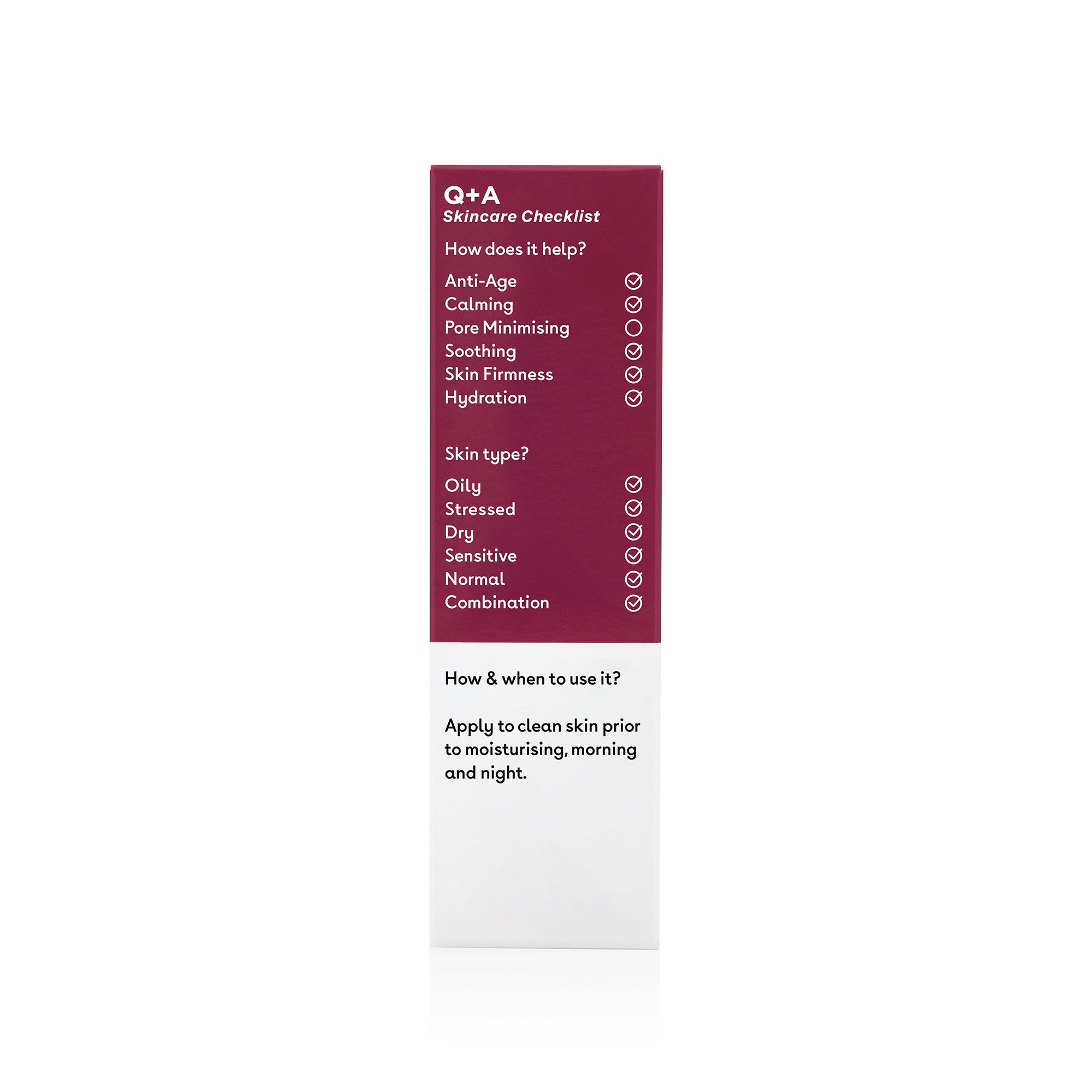Q+A Hyaluronic acid facial serum 30ml