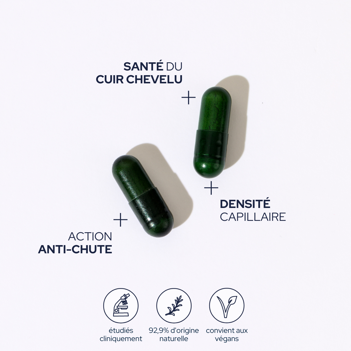 Epycure Anti-hair loss cure for men 60 vegan capsules