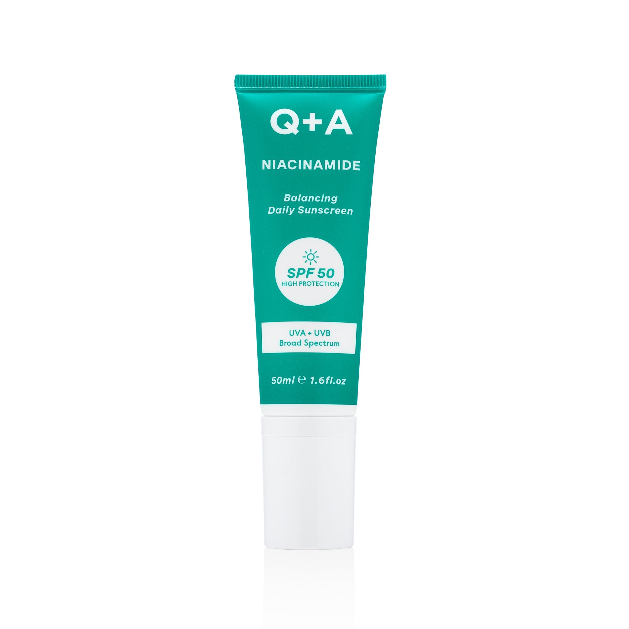 Q+A Niacinamide SPF 50 balancing daily sunscreen 50ml