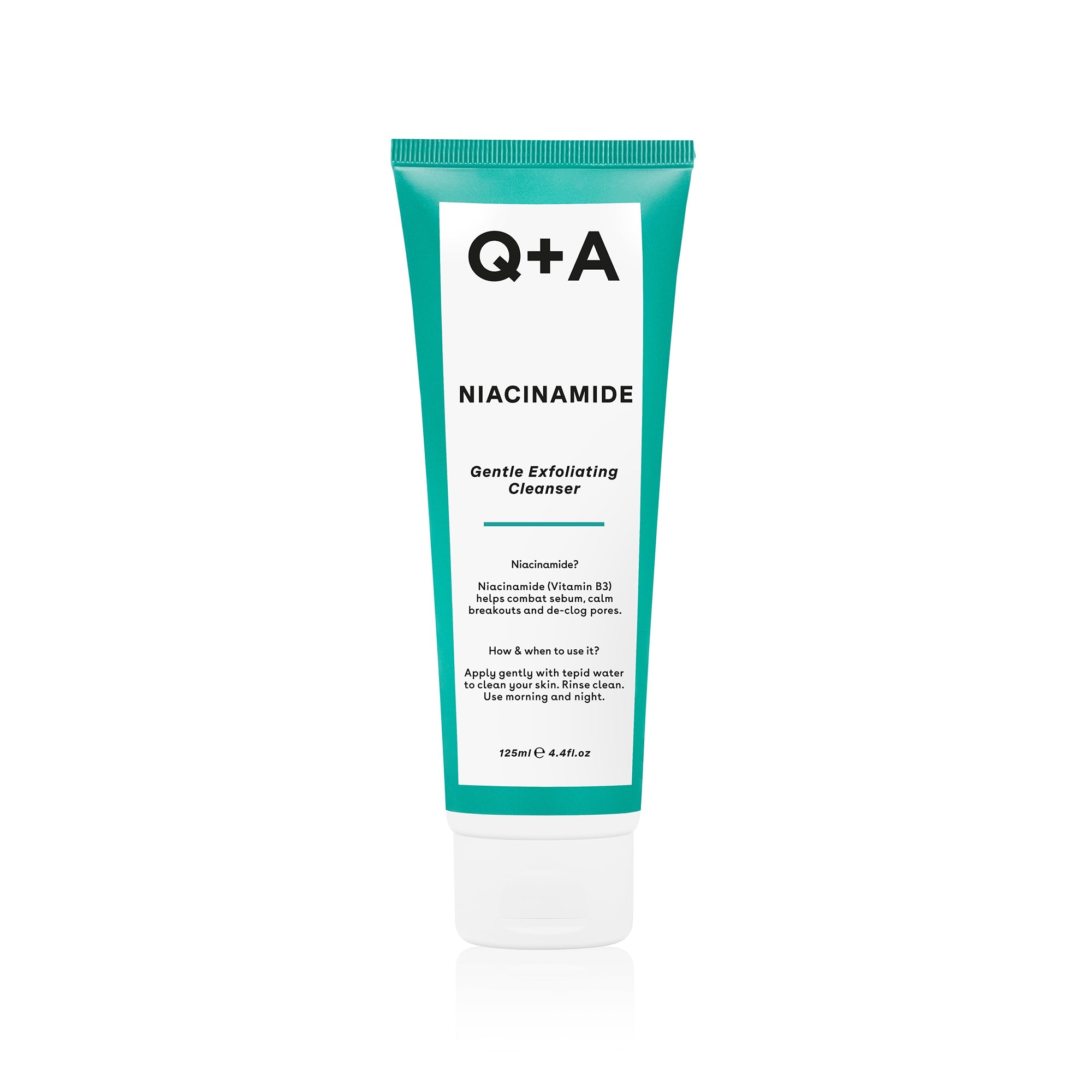 Q+A Niacinamide gentle exfoliating cleanser 125ml
