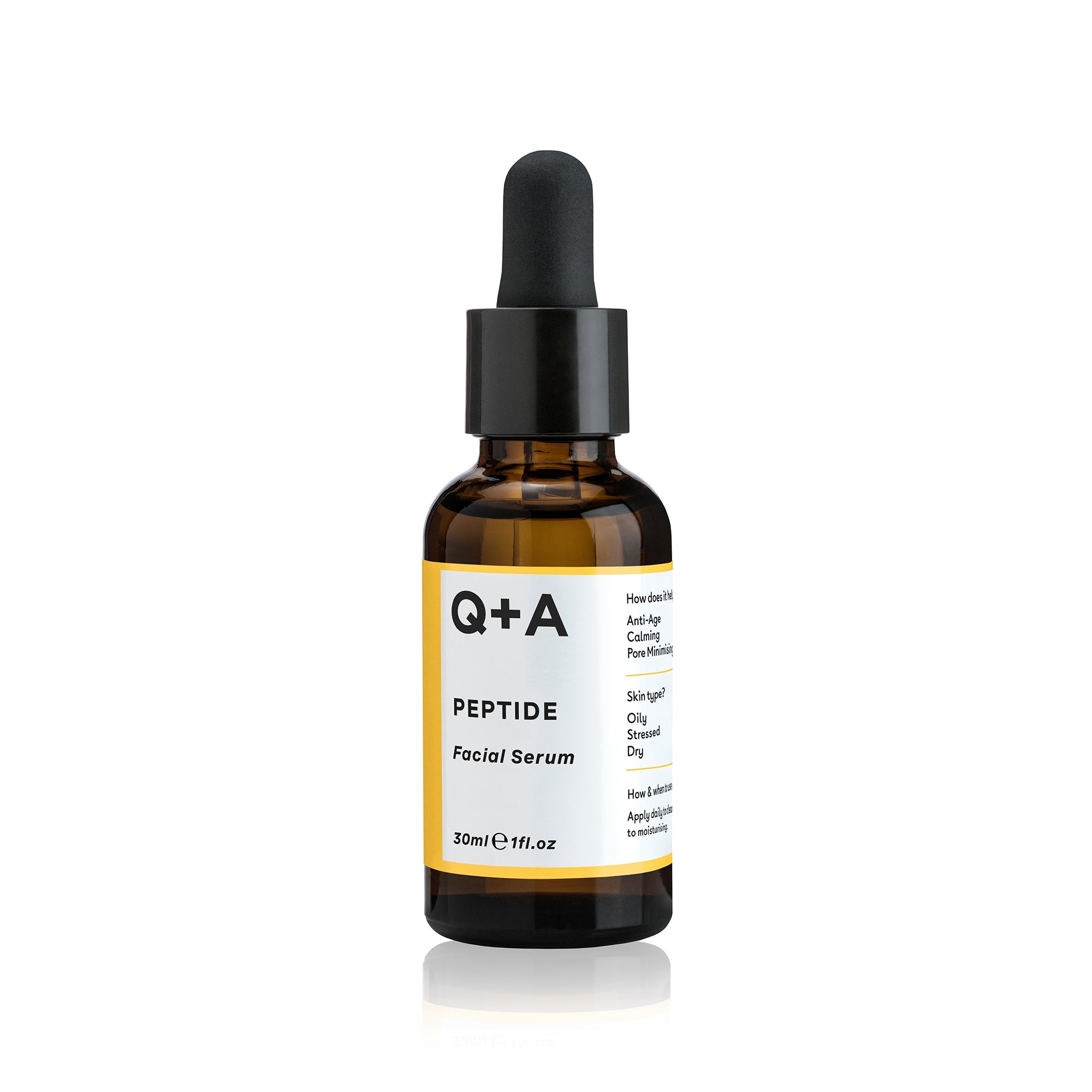Q+A Peptide facial serum 30ml