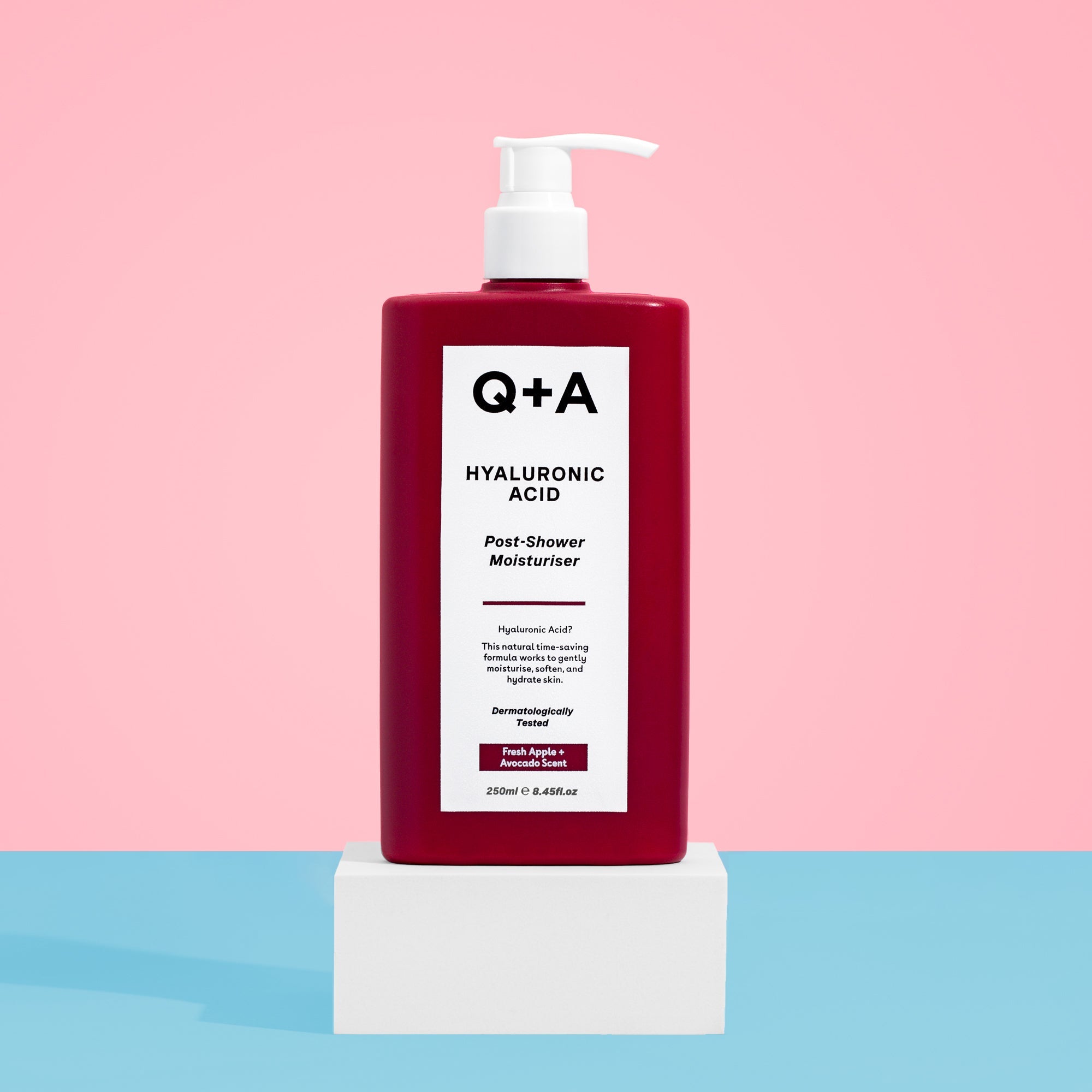 Q+A Hyaluronic acid post-shower moisturiser 250ml
