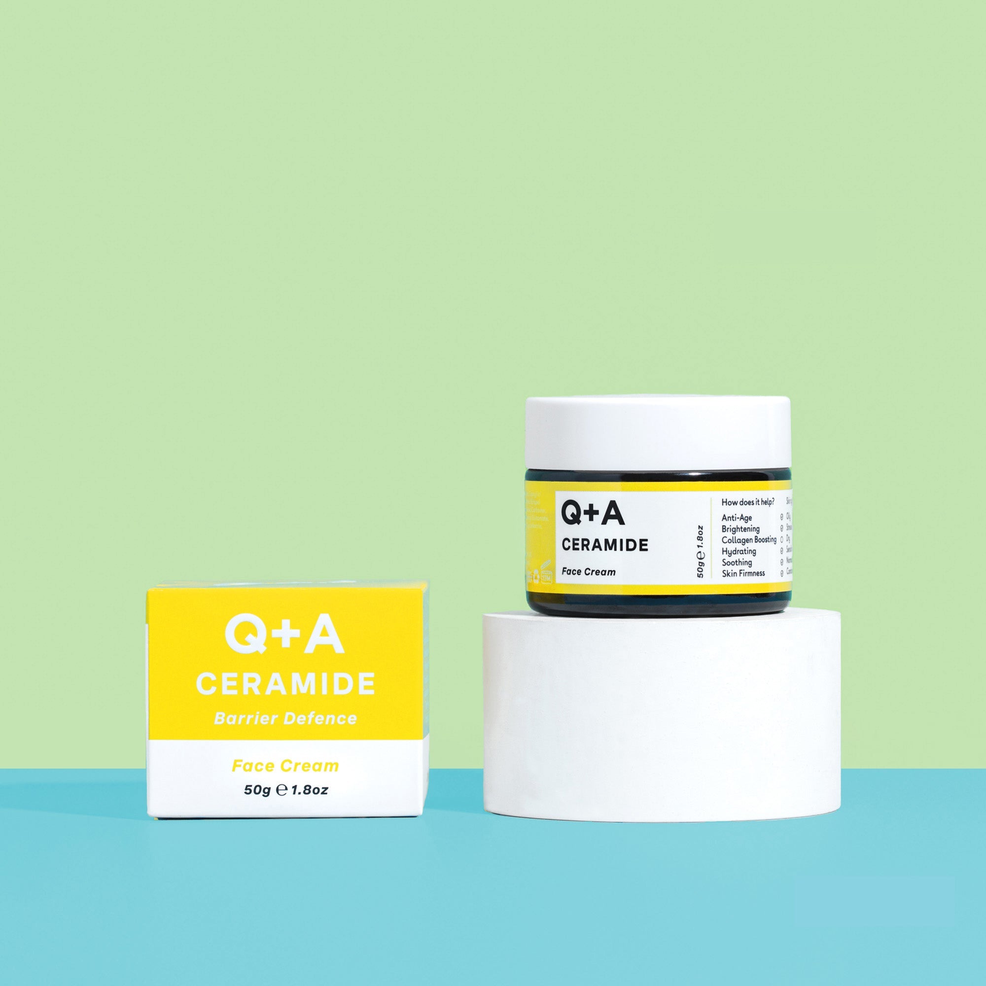 Q+A Ceramide barrier defence face cream 50g