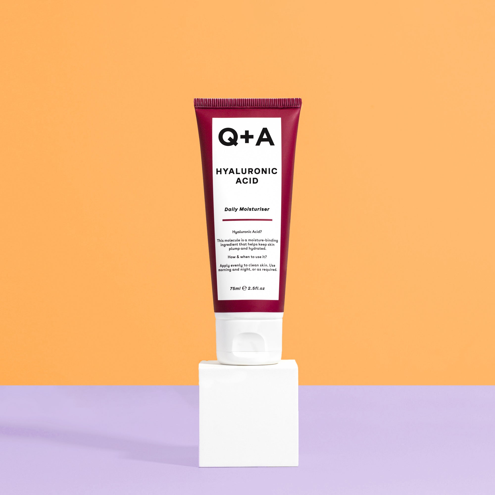 Q+A Hyaluronic acid daily moisturiser 75ml