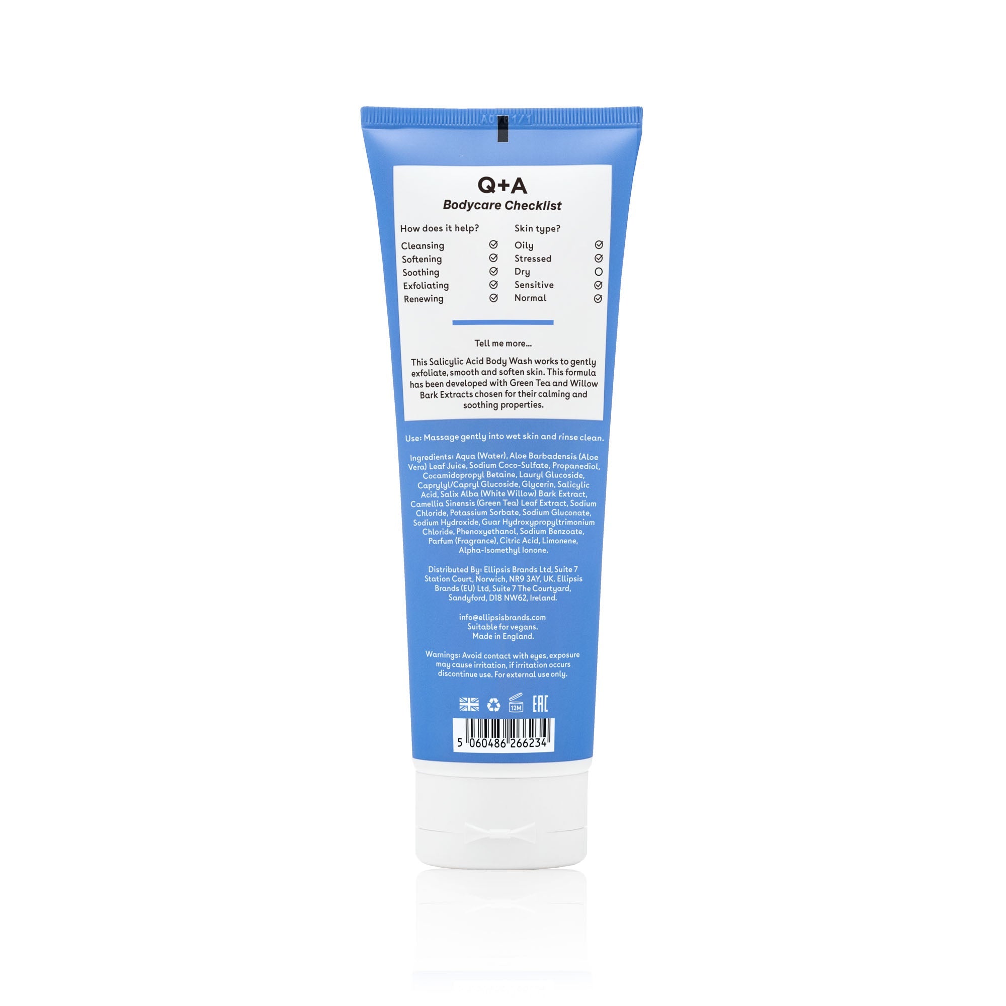 Q+A Salicylic acid body wash 250ml