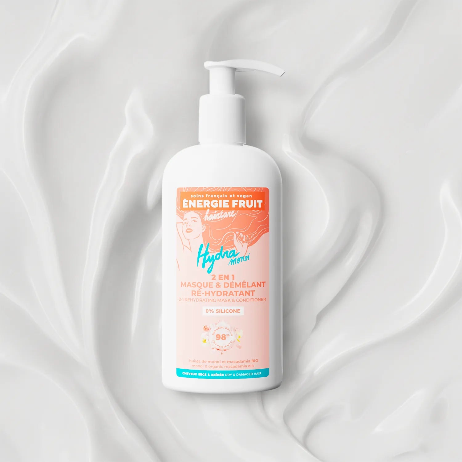 Energie Fruit 2-IN-1 MONOÏ MOISTURIZING MASK - SILICONE-FREE 300ml
