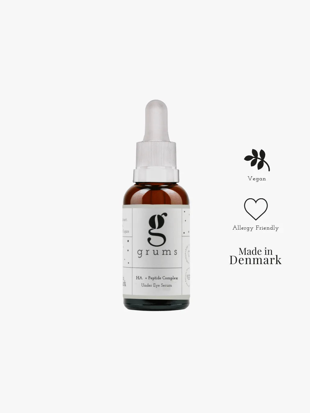 Grums Aarhus Sérum contour des yeux complexe HA + peptides 15ml