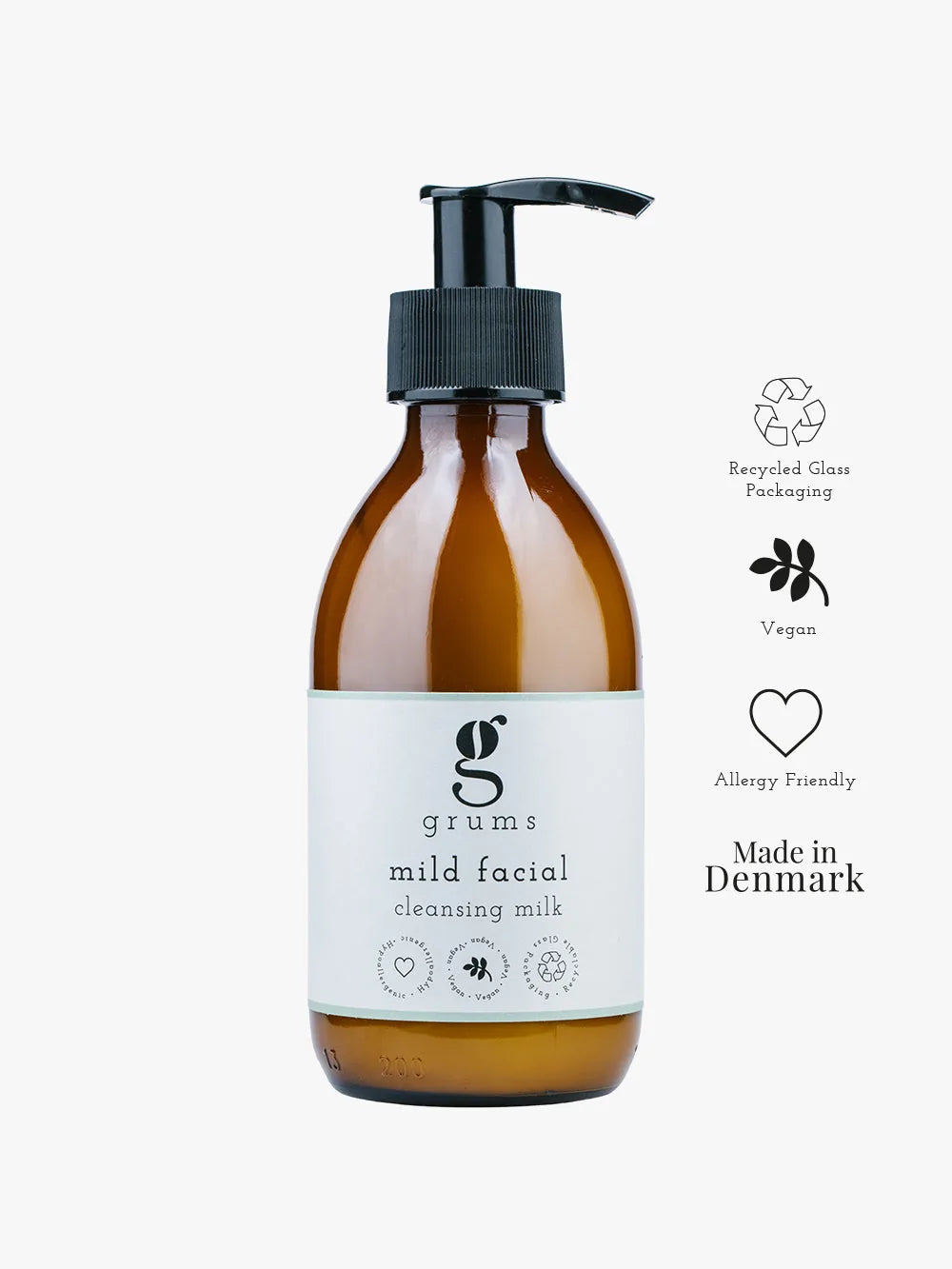 Grums Aarhus Lait nettoyant visage doux 200ml