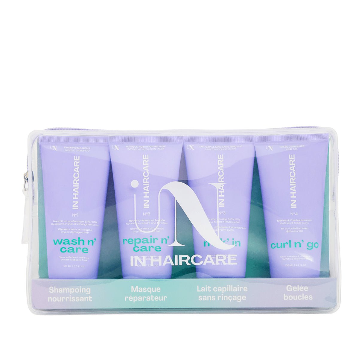 In Haircare Travel n' Go Kit: 4 travel-size essentials