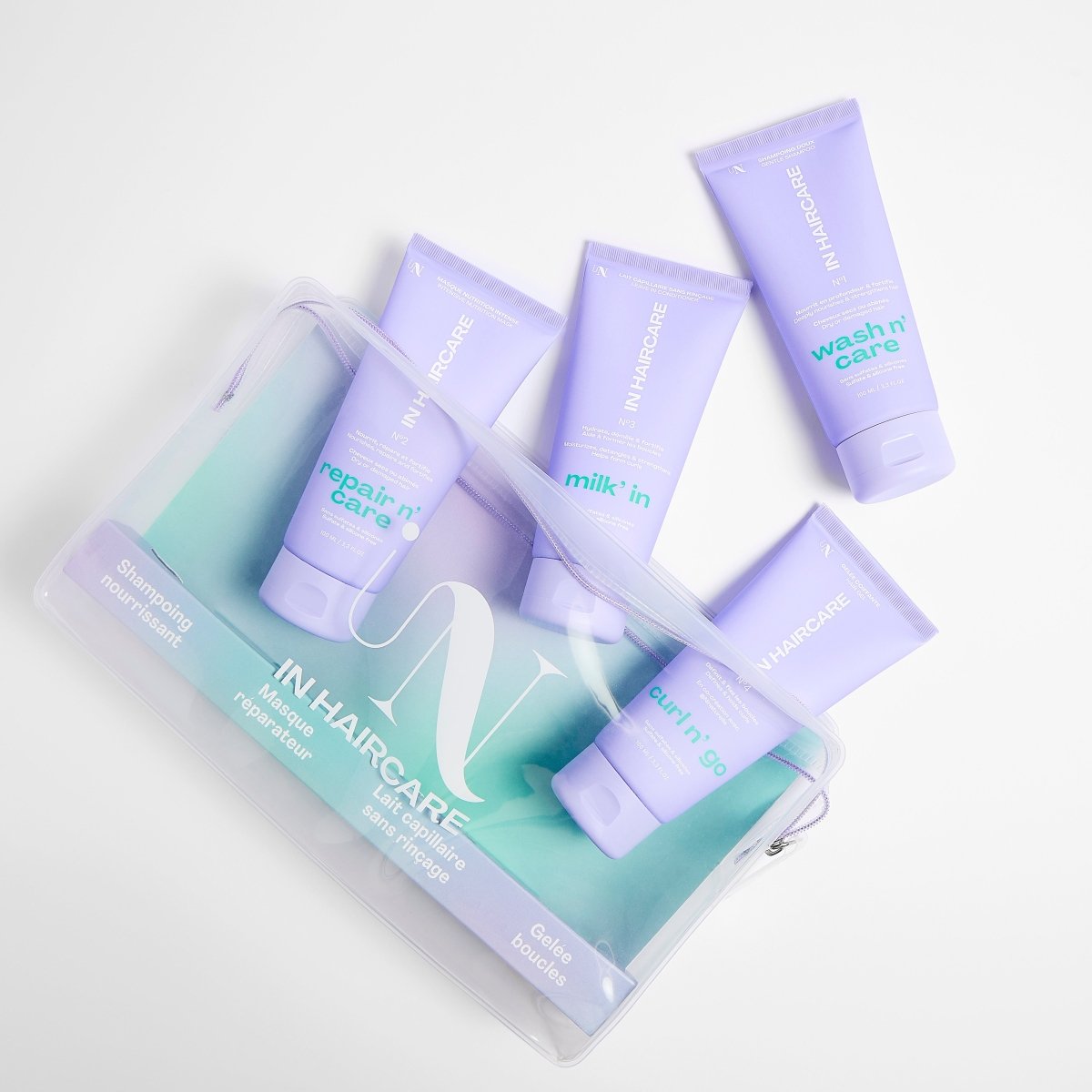 In Haircare Travel n' Go Kit: 4 travel-size essentials