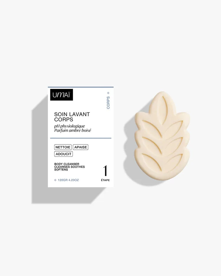 Umaï Soin lavant corps Ambre boisé