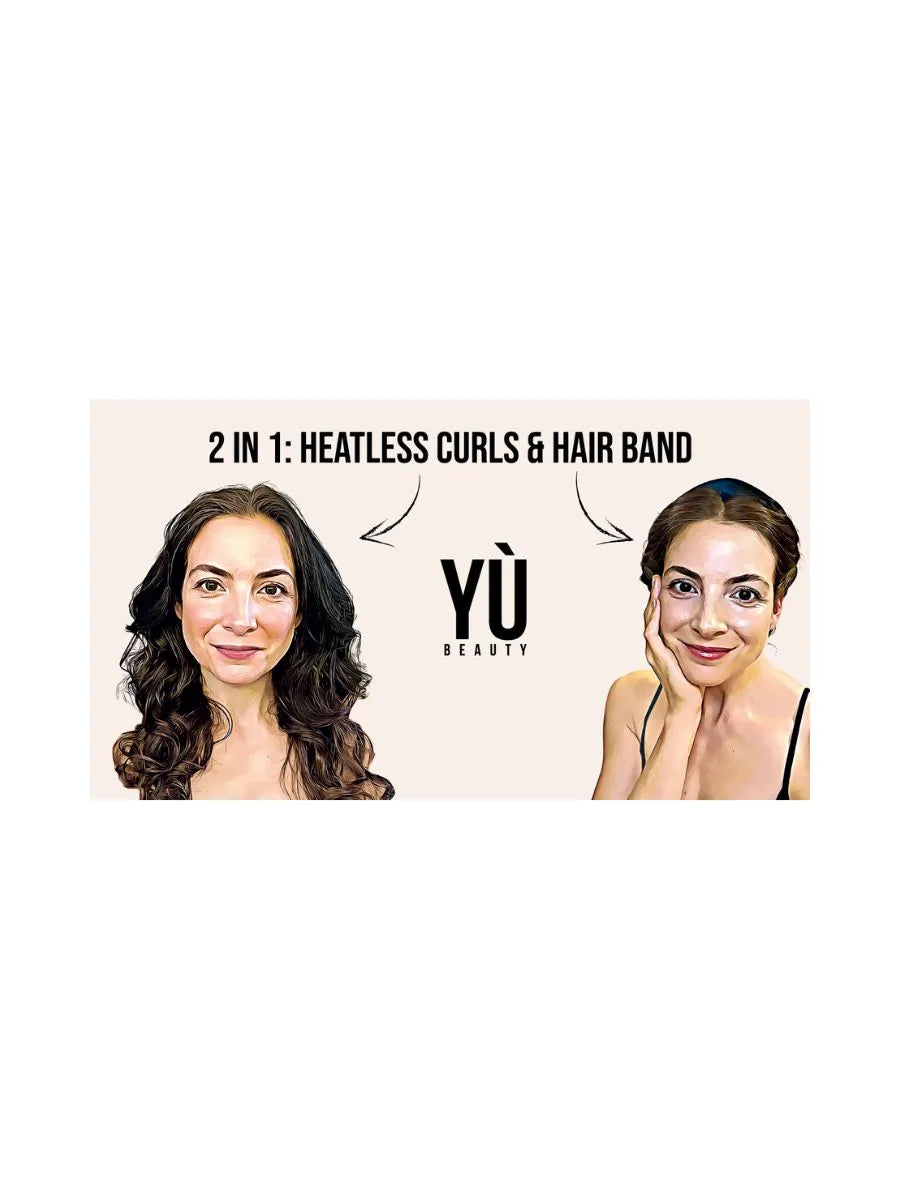 Yù Beauty 2 EN 1 : Boucles sans chaleur & Bandeau à cheveux